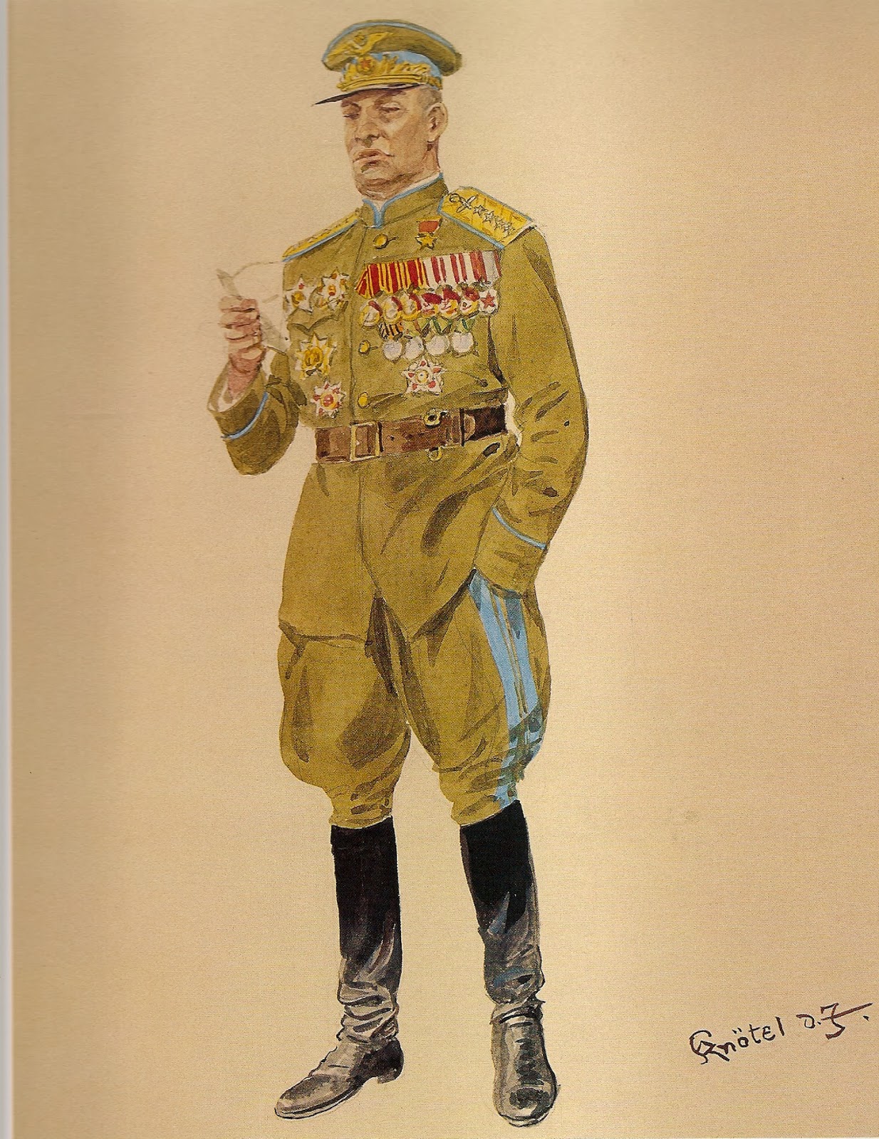 Советские солдаты глазами немецкого художника Герберта Кнотеля